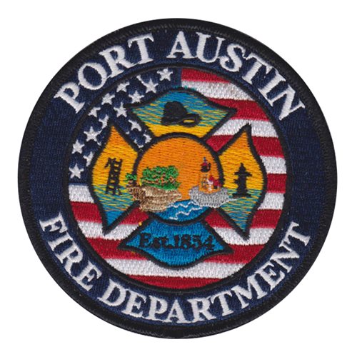Port Austin Fire Department Fire EMT Rescue Patches Custom Patches