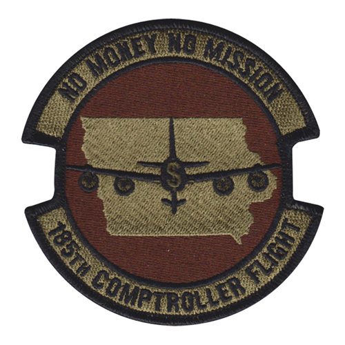 185 CPTF ANG Iowa Air National Guard U.S. Air Force Custom Patches