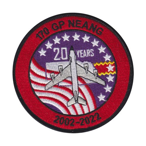 170 GP ANG Nebraska Air National Guard U.S. Air Force Custom Patches