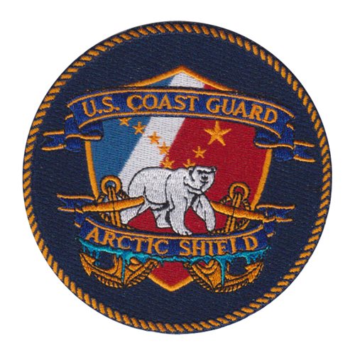 USCG Blue Arctic Shield U.S. Coast Guard Custom Patches