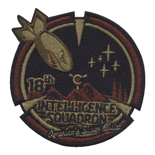 18 IS Wright-Patterson AFB U.S. Air Force Custom Patches