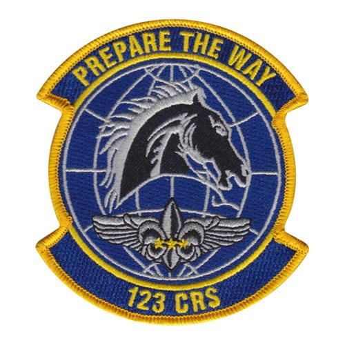 123 CRS ANG Kentucky Air National Guard U.S. Air Force Custom Patches