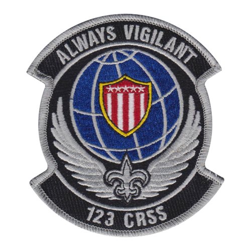 123 CRSS ANG Kentucky Air National Guard U.S. Air Force Custom Patches