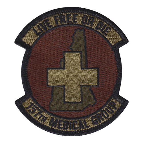 157 MDG ANG New Hampshire Air National Guard U.S. Air Force Custom Patches