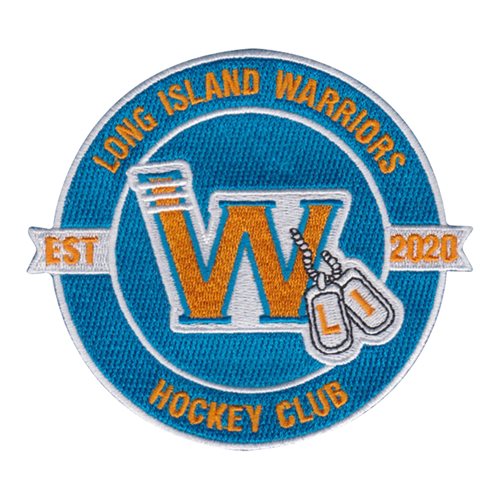 Long Island Warriors Hockey Club Civilian Custom Patches