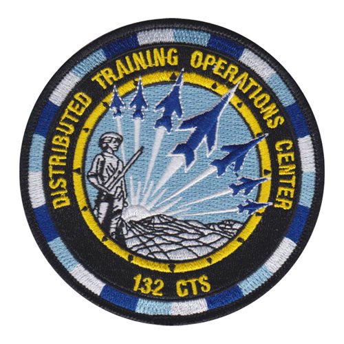 132 CTS ANG Iowa Air National Guard U.S. Air Force Custom Patches