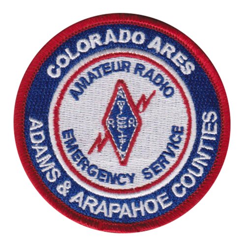 AdamsArapahoe County ARES Custom Patches Adams & Arapahoe Counties