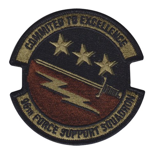 96 FSS Eglin AFB, FL U.S. Air Force Custom Patches