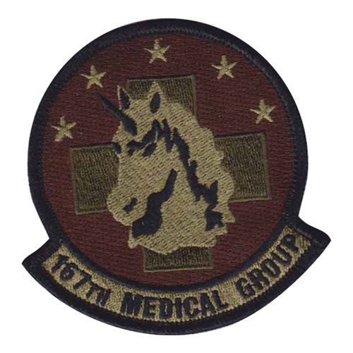 167 MDG ANG West Virginia Air National Guard U.S. Air Force Custom Patches