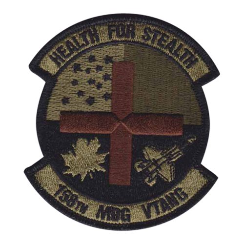 158 MDG ANG Vermont Air National Guard U.S. Air Force Custom Patches