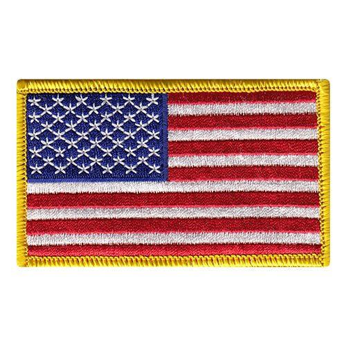 USA Flags In Stock Patches