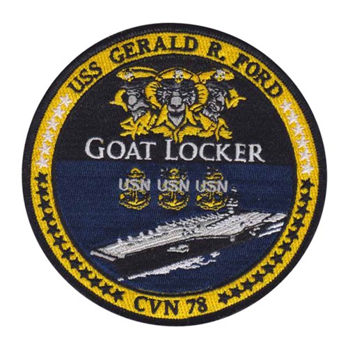 USS Gerald R Ford U.S. Navy Custom Patches
