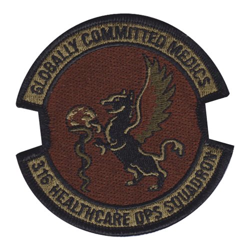 316 HCOS Andrews AFB, MD U.S. Air Force Custom Patches