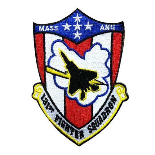 131 FS ANG Massachusetts Air National Guard U.S. Air Force Custom Patches