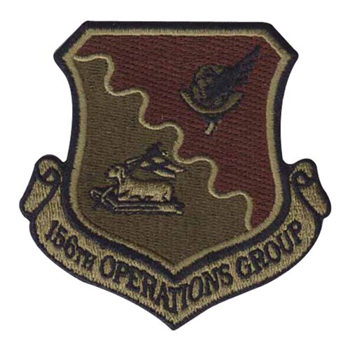 156 OG ANG Puerto Rico Air National Guard U.S. Air Force Custom Patches