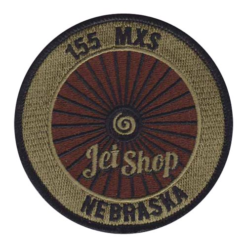 155 MXS ANG Nebraska Air National Guard U.S. Air Force Custom Patches