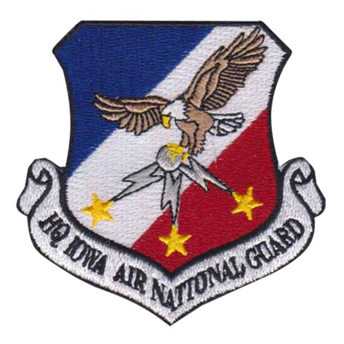 HQ IOWA ANG ANG Iowa Air National Guard U.S. Air Force Custom Patches