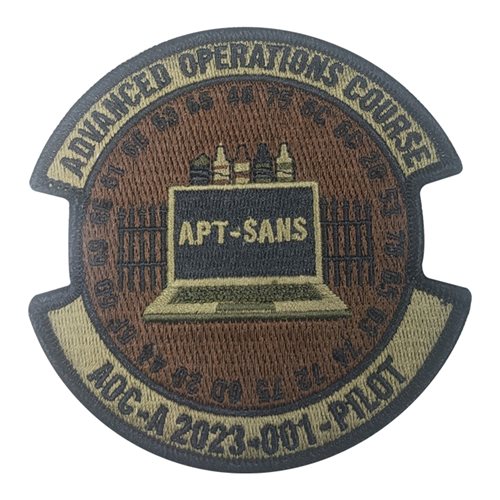 Advanced Operator Course Pilot 375 COS Scott AFB U.S. Air Force Custom Patches