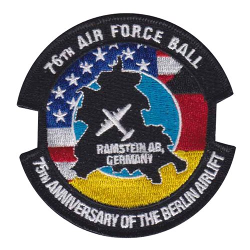 76 AF Ramstein AB U.S. Air Force Custom Patches