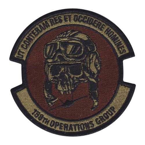 158 OG ANG Vermont Air National Guard U.S. Air Force Custom Patches