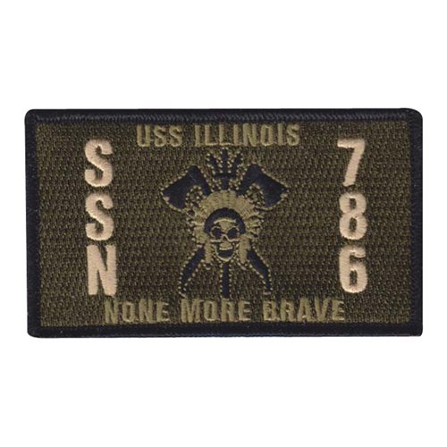 USS Illinois U.S. Navy Custom Patches