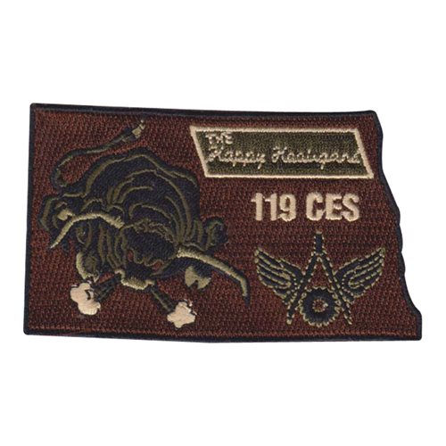 119 CES ANG North Dakota Air National Guard U.S. Air Force Custom Patches