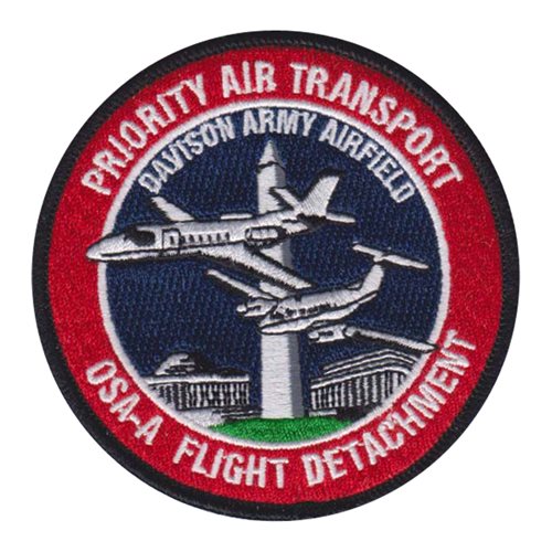 OSA-A Flight Detachment Ft Belvoir U.S. Army Custom Patches