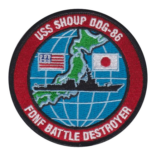 USS SHOUP U.S. Navy Custom Patches