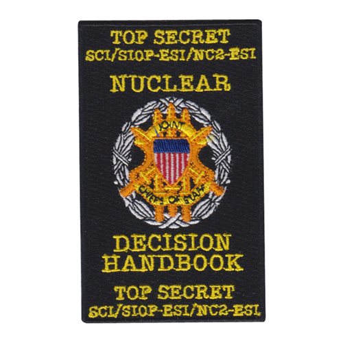USN Nuclear Decision Handbook U.S. Navy Custom Patches