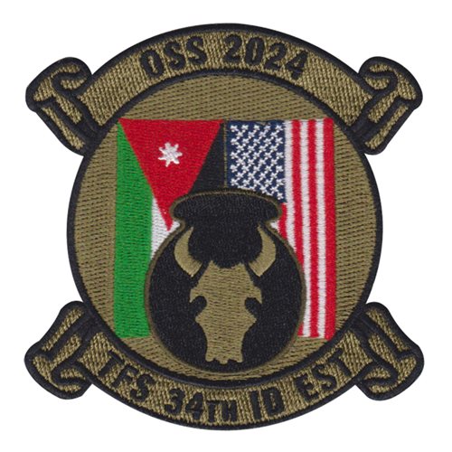 34 ID U.S. Army Custom Patches