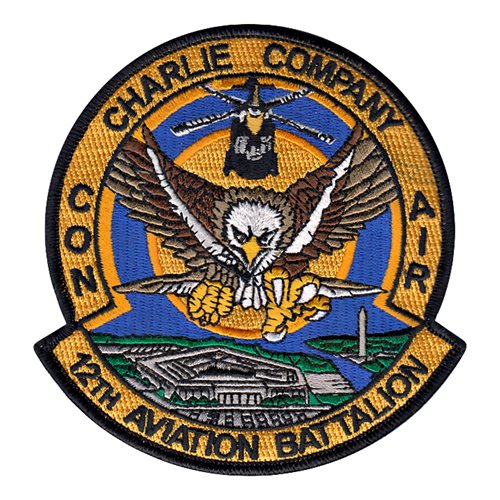 12 AVN U.S. Army Custom Patches