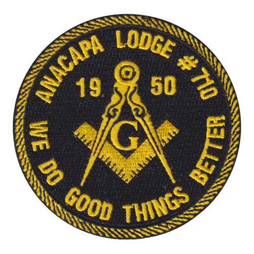 Anacapa Lodge 710 Civilian Custom Patches