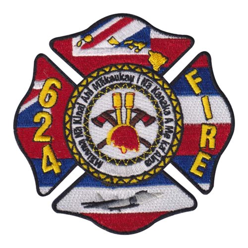 624 Fire Civilian Custom Patches