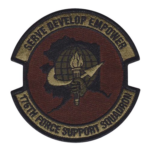 176 FSS ANG Alaska Air National Guard U.S. Air Force Custom Patches