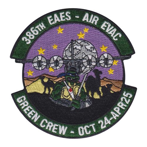 386 EAES 386 AEW International Custom Patches