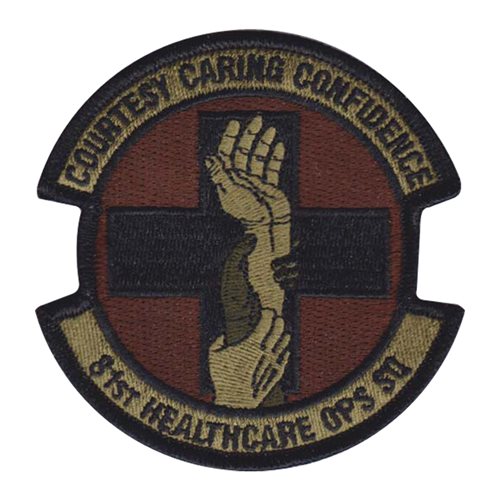 81 HCOS Keesler AFB U.S. Air Force Custom Patches