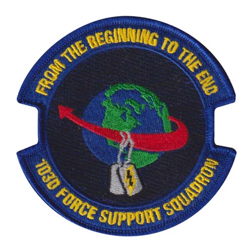 103 FSS ANG Connecticut Air National Guard U.S. Air Force Custom Patches