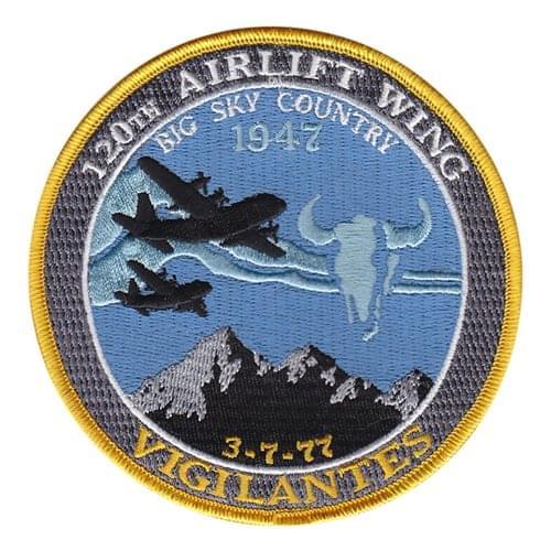 120 AW ANG Montana Air National Guard U.S. Air Force Custom Patches