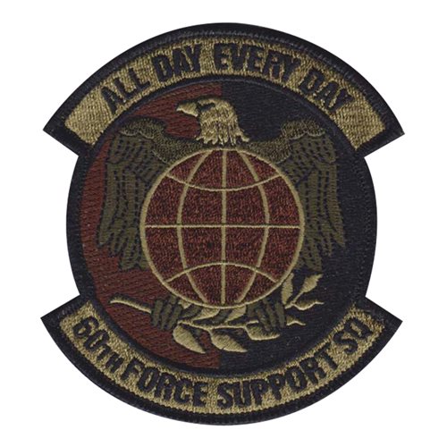 60 FSS Travis AFB U.S. Air Force Custom Patches