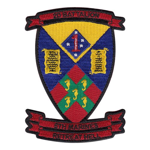 2D Battalion 5th Marines MCB Camp Pendleton U.S. Marine Corps Custom Patches