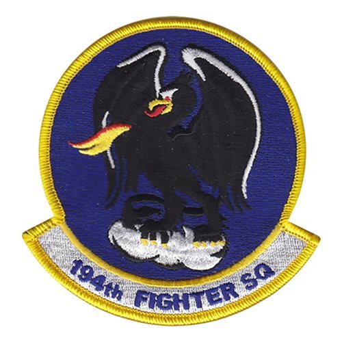 194 FS ANG California Air National Guard U.S. Air Force Custom Patches