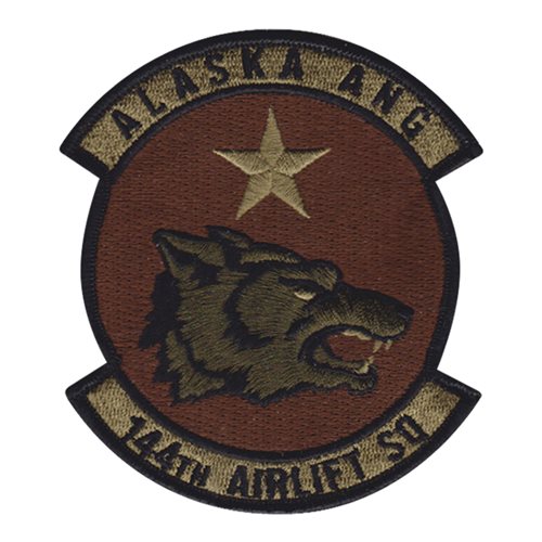 144 AS ANG Alaska Air National Guard U.S. Air Force Custom Patches