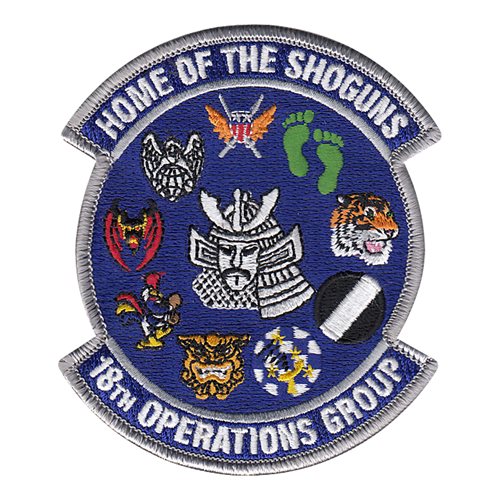 18 OG Kadena AB, Japan U.S. Air Force Custom Patches