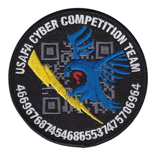 USAFA Cyber Warfare Comp Team USAF Academy U.S. Air Force Custom Patches