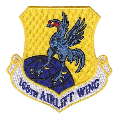 166 AW ANG Delaware Air National Guard U.S. Air Force Custom Patches