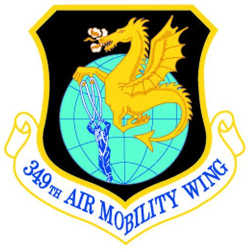 349 AMW Travis AFB U.S. Air Force Custom Patches