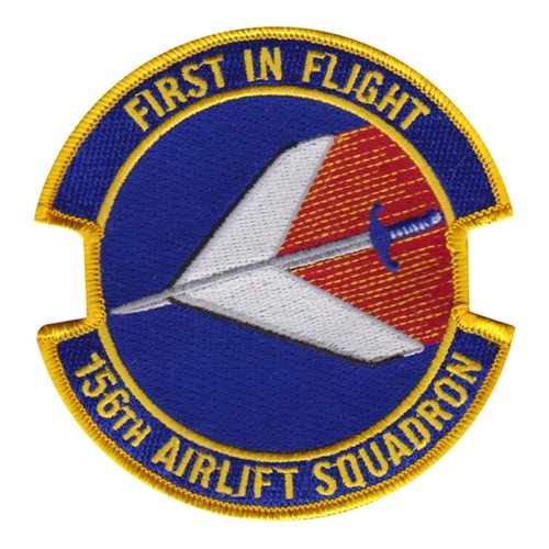 156 AS ANG North Carolina Air National Guard U.S. Air Force Custom Patches