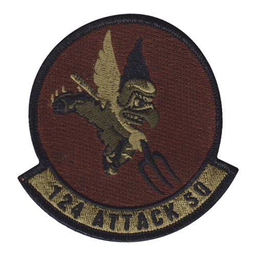 124 ATKS ANG Iowa Air National Guard U.S. Air Force Custom Patches