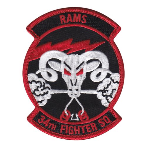 34 FS Hill AFB U.S. Air Force Custom Patches