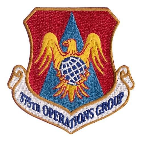 375 OG Scott AFB U.S. Air Force Custom Patches